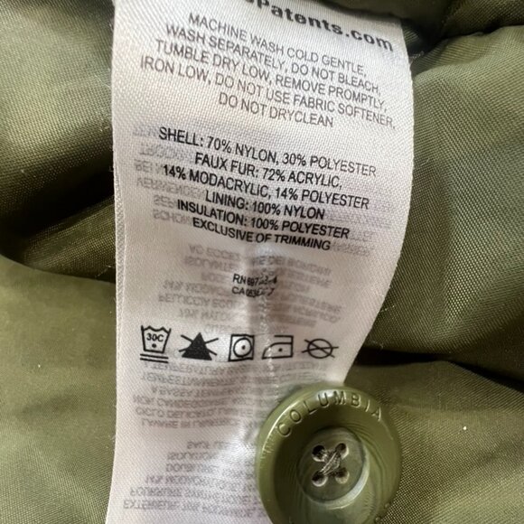 Columbia Penns Creek Women's Thermal Coil Hooded Insulated Jacket Olive Sz Small - Picture 5 of 16